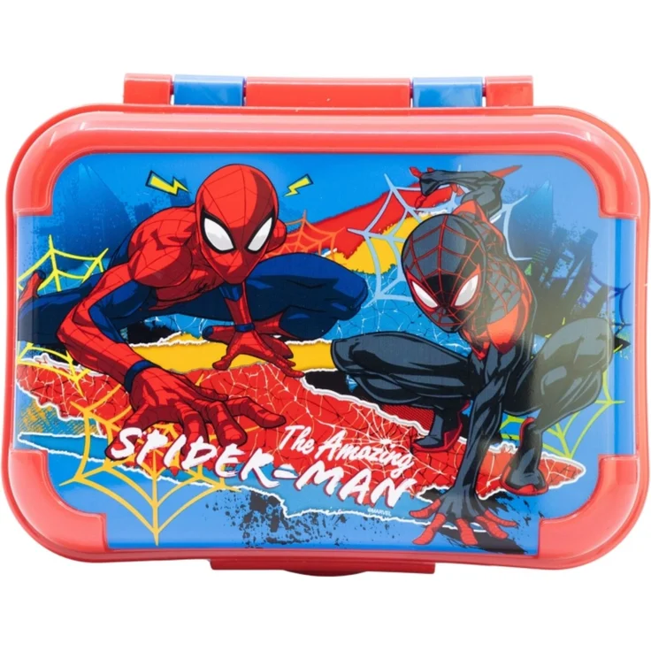 Spiderman Brotdose Kinder Lunchbox mit Deckel Bruchsicher & Bunt – Bild 2