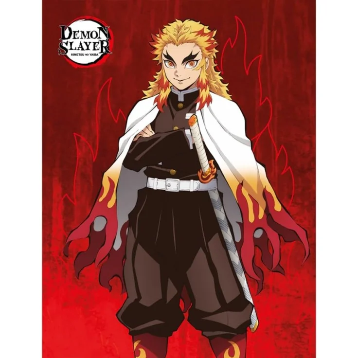 Demon Slayer Decke 130 x 170 cm Kuscheldecke weich Wohndecke – Bild 1
