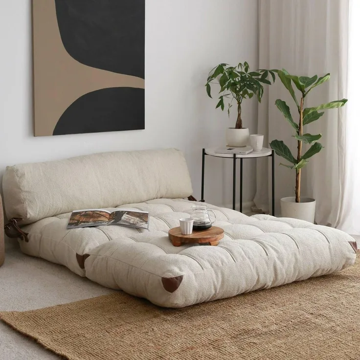 Dmora Schlafsofa 2-Sitzer Dysnomia 120x75 cm Weiß, Stauraum