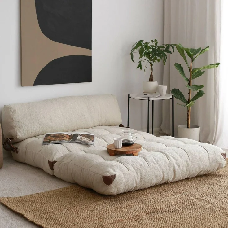 Dmora Schlafsofa 2-Sitzer Dysnomia 120x75 cm Weiß, Stauraum