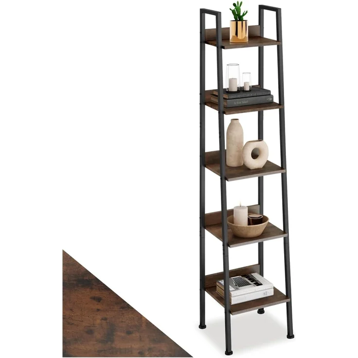 tectake Leiterregal Folkestone, Einzelstück 1-tlg, Industrial Style – Bild 1