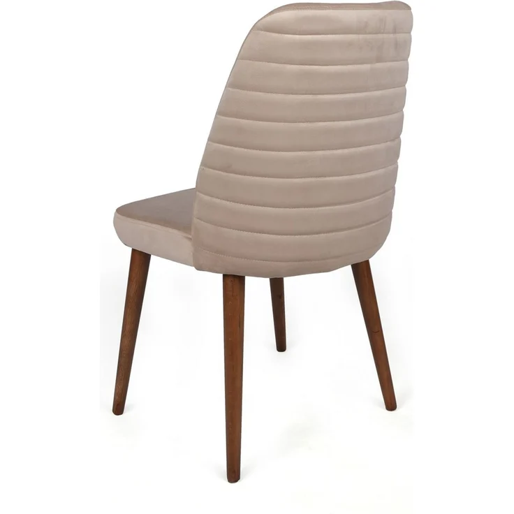 Skye Decor 'Tutku-346 V2' Stuhlset (2-teilig), Creme / Walnuss, 50 x 90 x 49 cm – Bild 3
