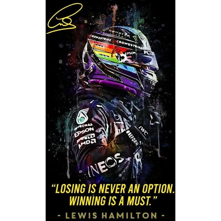 Poster Formel 1 Rennfahrer Legenden Sprüche · Deko Print ohne Rahmen - G / 21x30 cm