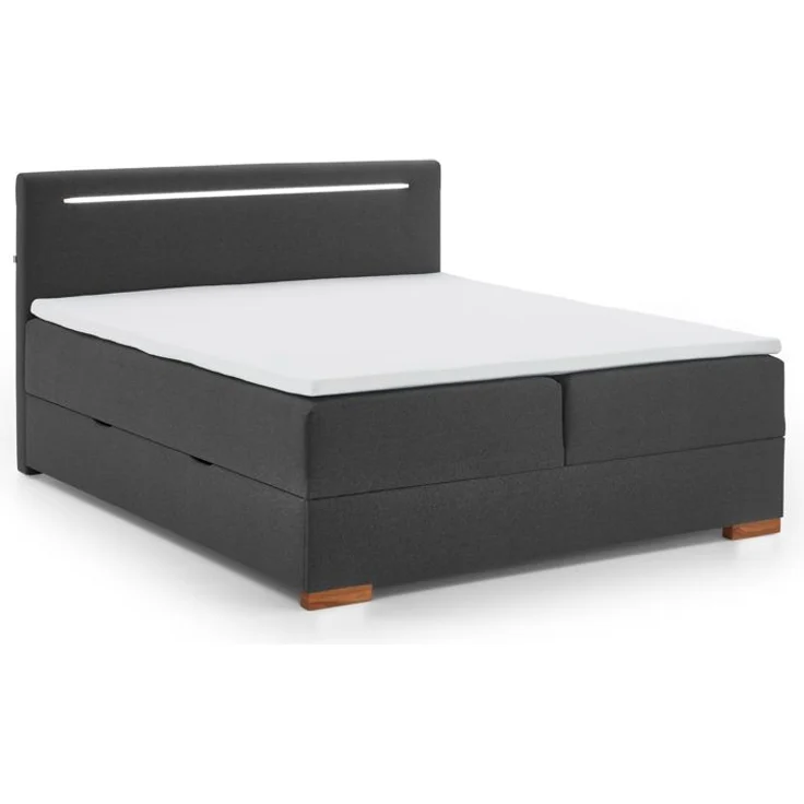 Cooper I Boxspringbett braun EicheStoffbezug 211cm x 182cm x 110cm – Bild 1