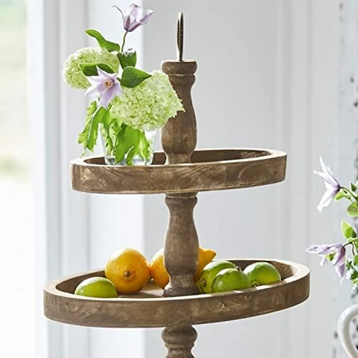 Mirabeau Etagere Etagere Olathe antikbraun, Tannenholz (cunninghamia lanceolata), Griffe: Eisen – Bild 6