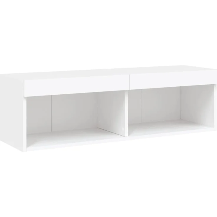 vidaXL 5-tlg. Wohnwand mit LED-Beleuchtung Weiß Holzwerkstoff 3216690 – Bild 10