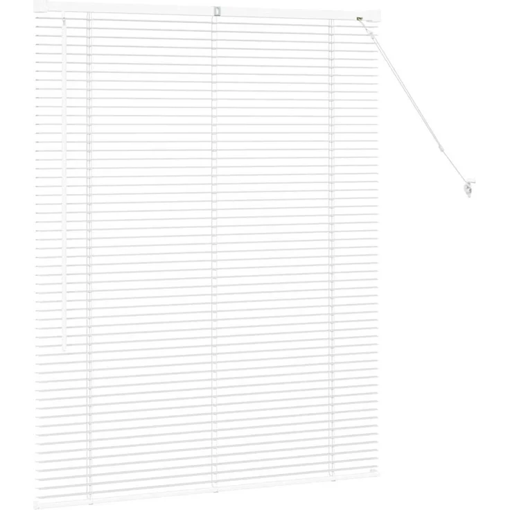 vidaXL Venezianische Jalousie Weiß 130 x 105 cm 25 mm Aluminium 42005973 – Bild 6