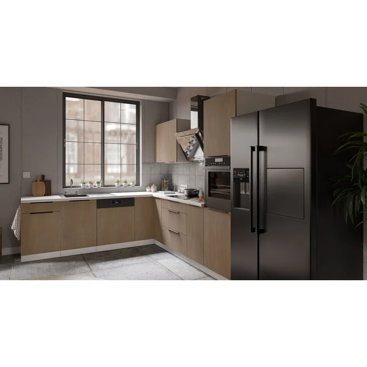 Winkelküche CREMONA ECKE 2 - 250 x 270 cm Eiche hell Küchenzeile Küchenblock Singleküche Einbauküche Küche Eckküche – Bild 3