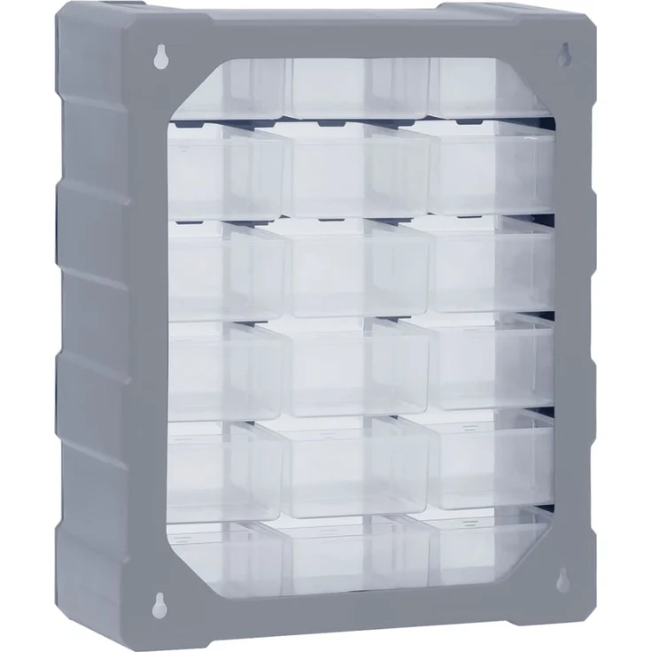vidaXL Multi-Schubladen-Organizer 18 Schubladen 38x16x47 cm 149598 – Bild 7