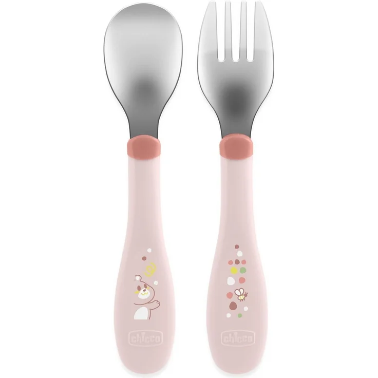 Chicco 00016102150000 Kleinkind-Besteck Rose Edelstahl Junge/Mädchen 1 5 Jahr(e) 218 mm