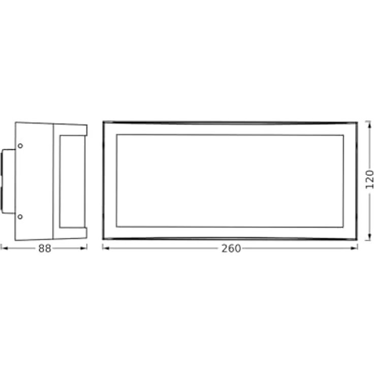 Osram ENDURA CLASSIC CUADRA Außenleuchte, Wandleuchte, E27-Fassung, dunkelgrau, Aluminium, schnelle & einfache Installation, mattierter Diffusor, IP65 Schutzklasse, Anwendung im Außenbereich – Bild 4