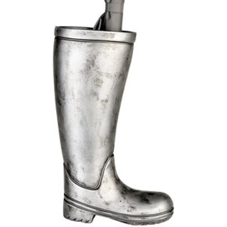 Casablanca Schirmständer, Gummistiefel, "Stiefel", Keramik, silberfarben, , L. 11 cm, B. 26 cm, H. 45 cm 56185 – Bild 6
