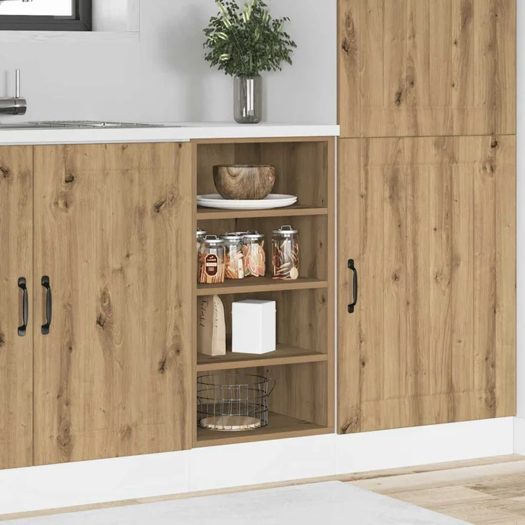 vidaXL Unterschrank Riga Artisan-Eiche 40x44,5x81,5 cm Holzwerkstoff 854210 – Bild 1