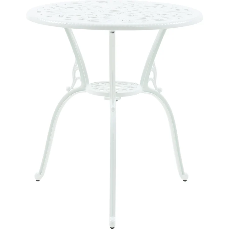 Bistro-Set Lupsam 3-tlg. Aluminiumguss Weiß [casa. pro] – Bild 6