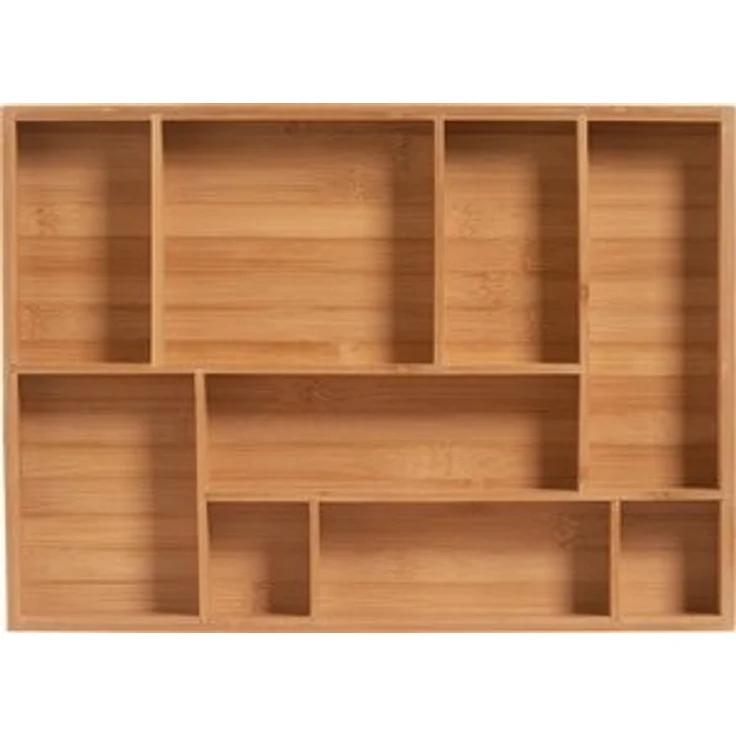 Zeller Present Schubladeneinsatz Bamboo (1 St), 9 Fächer für genügend Platz – Bild 6
