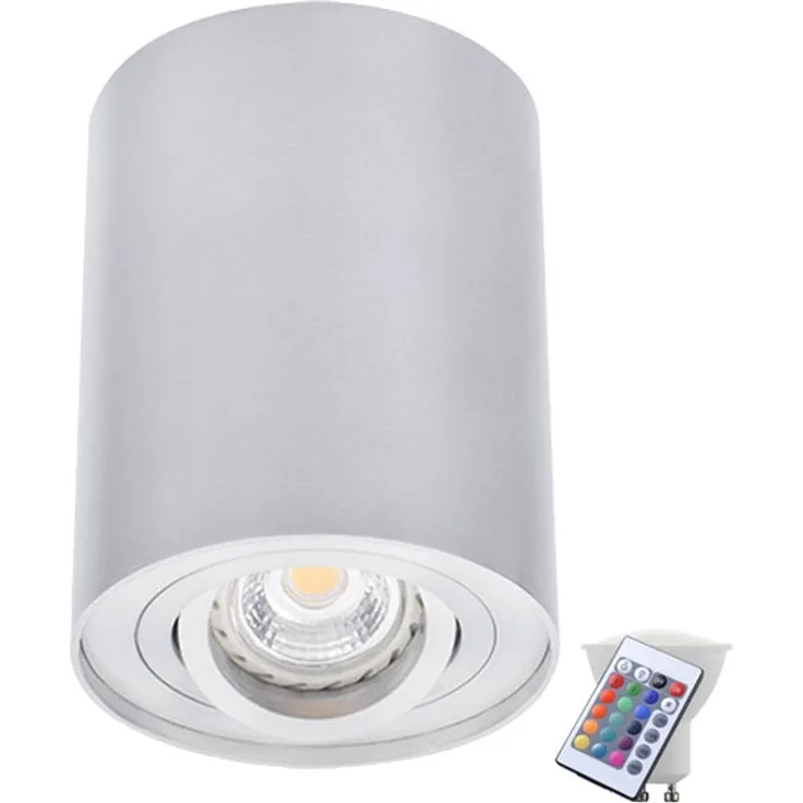 RGB LED Deckenleuchte mit Fernbedienung, H 12,5 cm BORD DLP