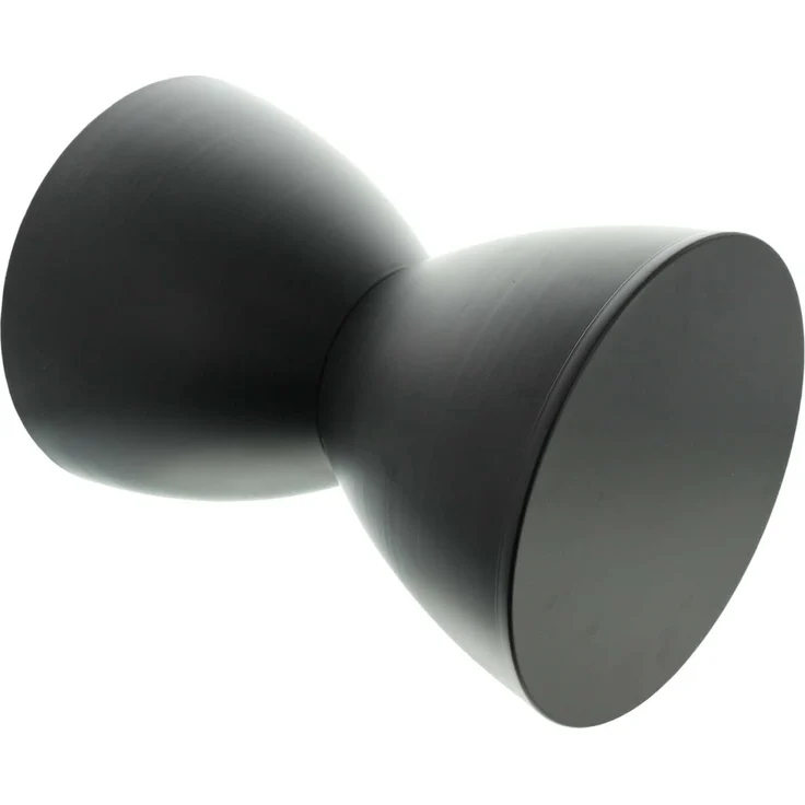 Design Beistelltisch / Hocker "Sanduhr" aus Metall, schwarz Ø 32 x 45 cm, Blumentisch, Sitzhocker – Bild 4