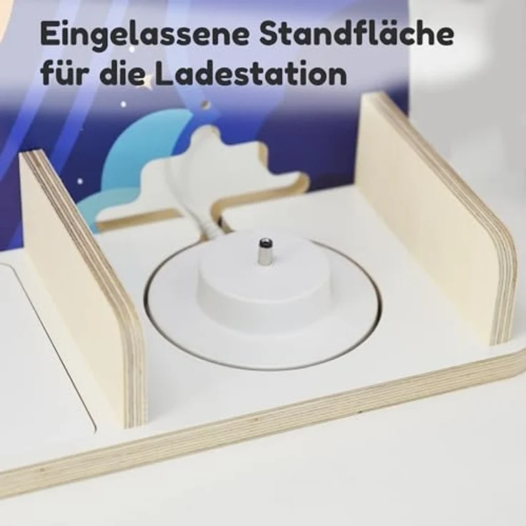 stadtecken Kinder Regal für Musikbox I Geeignet für die Toniebox und ca. 35 Tonies I Perfekte Aufbewahrung für Kinderzimmer I zum Aufstellen oder Aufhängen (Rakete, Mittel) – Bild 6