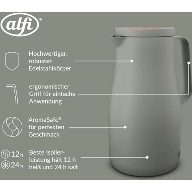 Alfi Isolierkanne Studio Tea matcha green 1,00l – Bild 4