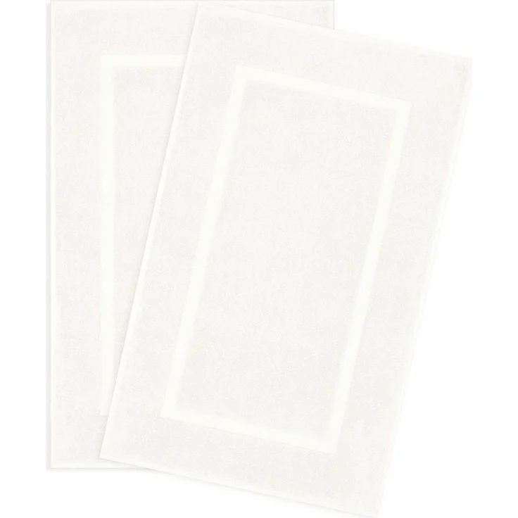HAMMETEX Badematte Hotelmatte, Duschvorleger, 51 x 86 cm, Höhe 5 mm, beidseitig nutzbar, Baumwolle, rechteckig, 2-teiliges Set, einfarbig, 900 g/m², 100% Baumwolle – Bild 1