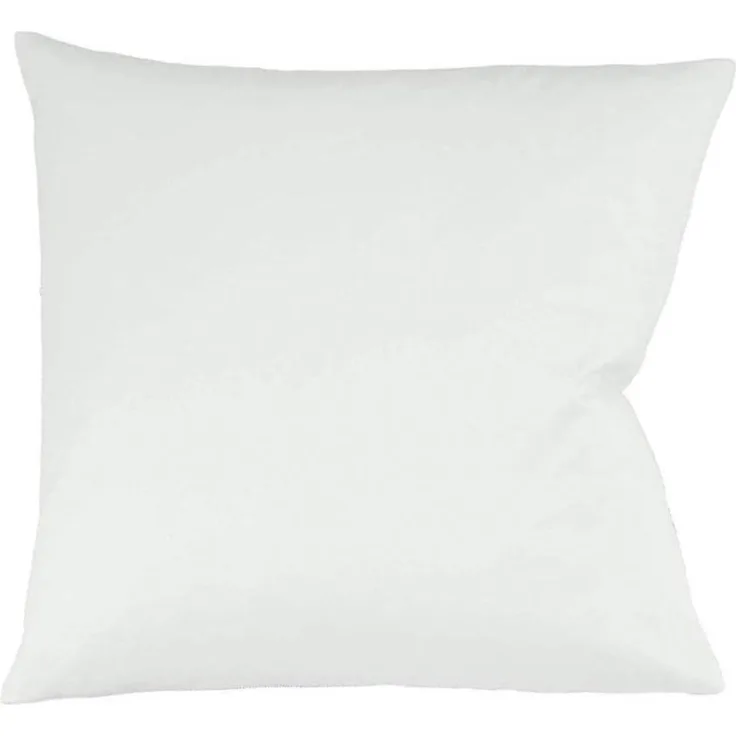 Fleuresse Mako-Satin Kissenbezug Bezug 80x80 cm uni mit RV 1000 weiß
