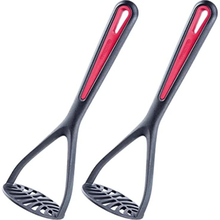 WESTMARK Kartoffelstampfer 2 Stk, Länge: 27,5 cm, Gallant, Schwarz/Rot, PP, TPE – Bild 2