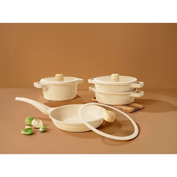 Hermia Concept 'Vetta - Cream' Topfset (10-teilig), Creme, Ø 24 cm – Bild 7