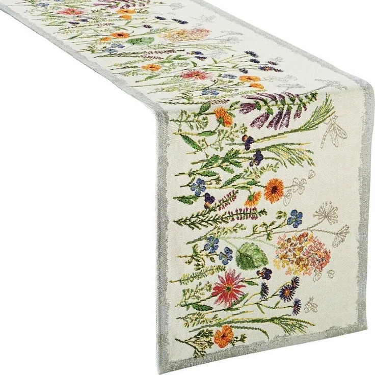 sander table + home Tischdecke Tischläufer "Garden Delight", Gobelin Blumen – Bild 3