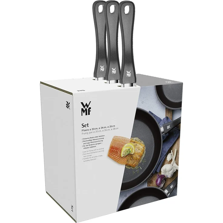 WMF 'Devil' Fry Pan Set, Cromargan silber, Ø20 cm, Ø24 cm & Ø28 cm – Bild 9