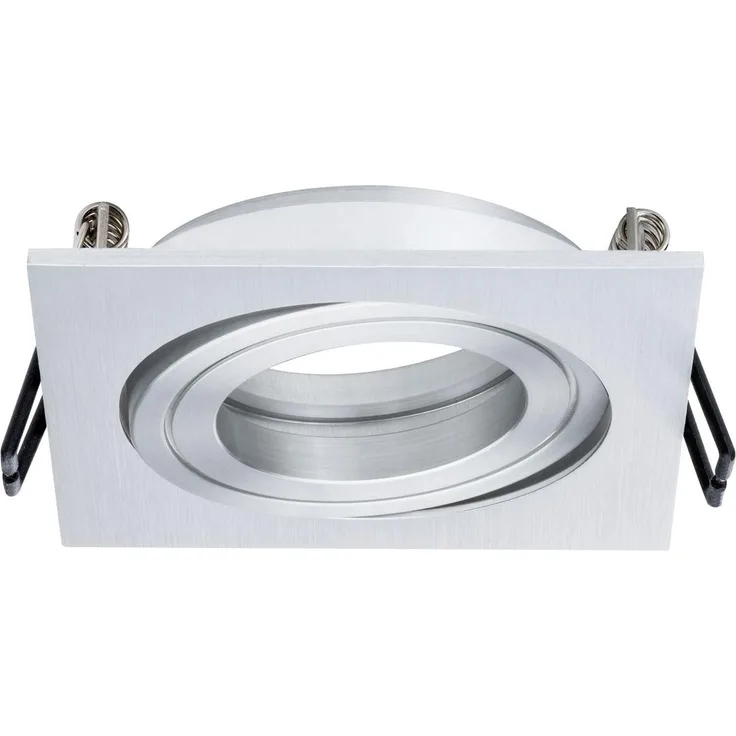 3x Paulmann Premium Einbauleuchten Quadro schwenkbar 51mm Alu gebürstet5503