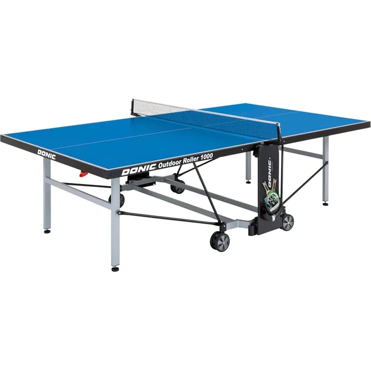 Donic Outdoor-Tischtennisplatte "Outdoor Roller 1000" wetterfest, blau