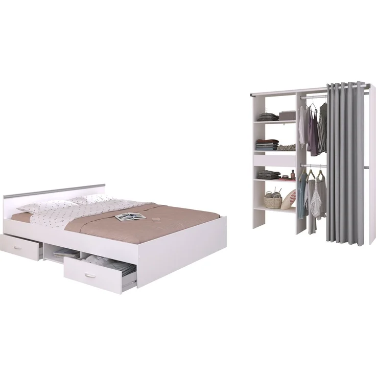Kinderzimmer Set Parisot Mega 2-tlg. Holzdekor Weiß – Bild 2