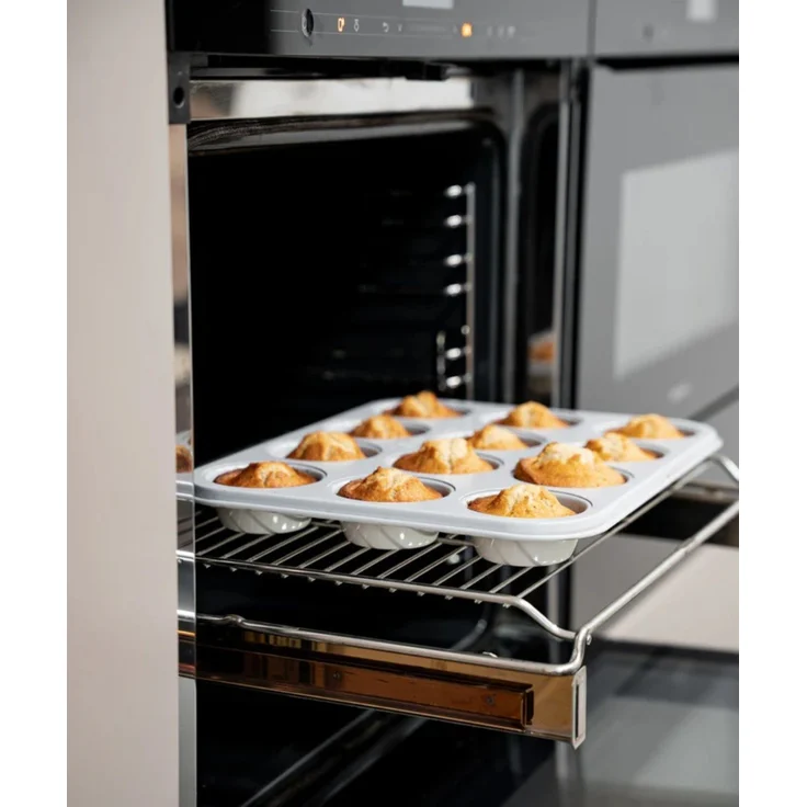 Muffinform für 12 Muffins mit Keramik-Antihaftbeschichtung - 35 x 26,5 x 3 cm – Bild 5