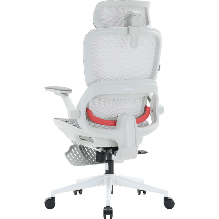 Sihoo Ergonomischer Stuhl B100-Pro, Mit Pedal, 131 x 73 cm, in Weiß – Bild 8