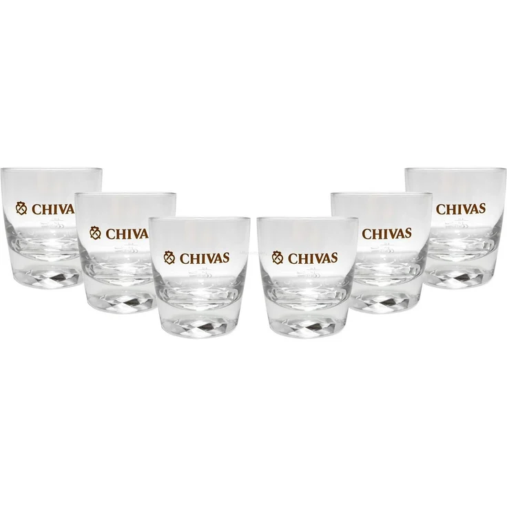 Chivas Tumbler Glas Gläserset - 6x Gläser 2/4cl geeicht – Bild 2