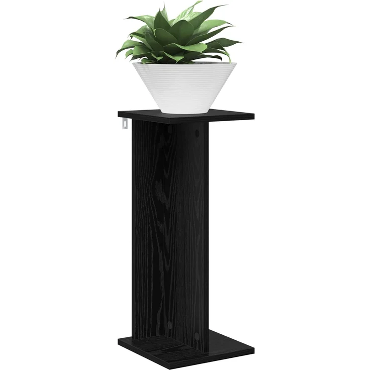 vidaXL Pflanzenständer 2 stk. Schwarz Eichen-Optik 25 x 25,5 x 60,5 cm 899661 – Bild 3