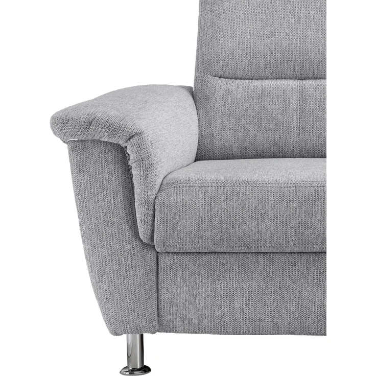 Ecksofa >Ludwigshafen< Motor-funktion, Kopfstütze, Stauraum, silber - 231x113x165 (BxHxT) – Bild 8