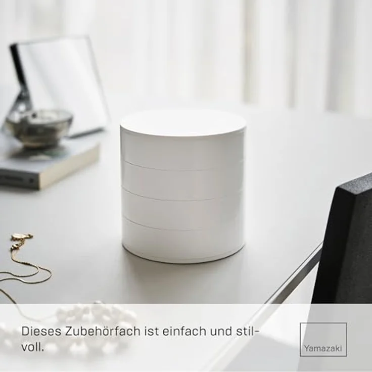 Yamazaki Schmuckkästchen 4 Ebenen - Weiß – Bild 5