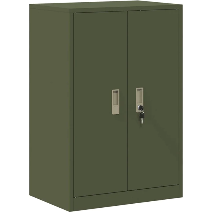 vidaXL Aufbewahrungsschrank 2 stk. Olive Grün 60 x 40 x 160 cm Stahl 3438751 – Bild 7
