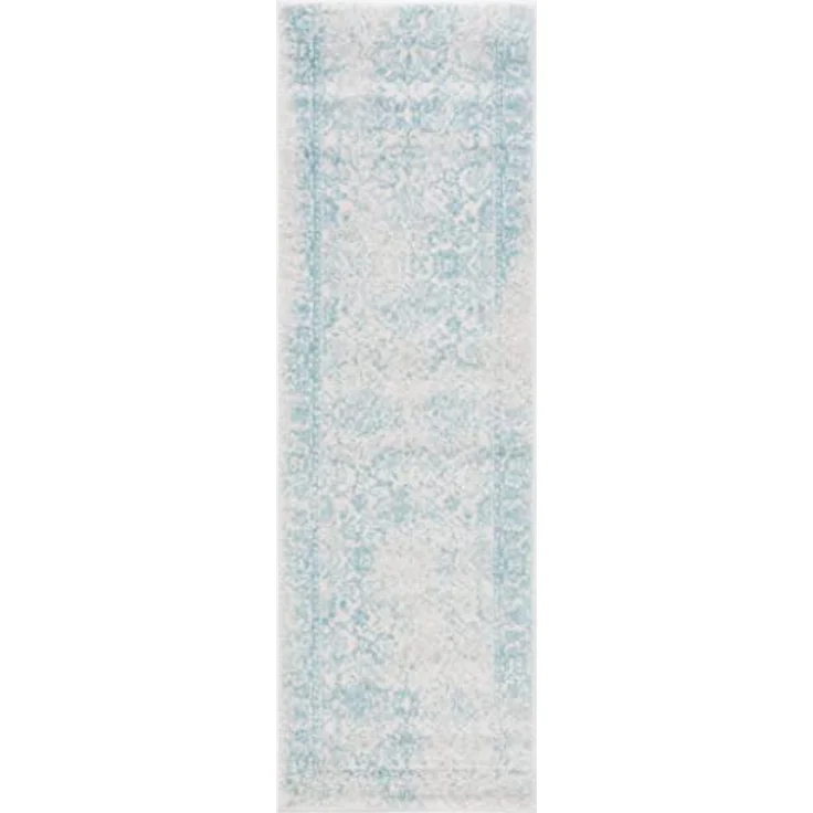 Safavieh Akzent-Teppich 76x122 cm - Adirondack Collection - Transitional Design, Elfenbein & Hellblau, Pflegeleichte Synthetikmischung, Ideal für Wohnzimmer, Schlafzimmer, Büro – Bild 3