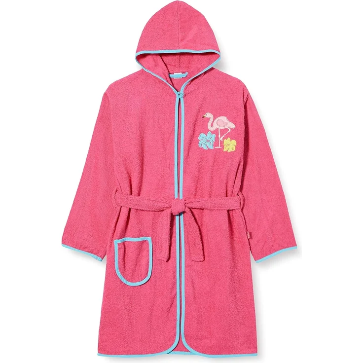 Playshoes Frottee-Bademantel Flamingo pink|122/128 – Bild 1