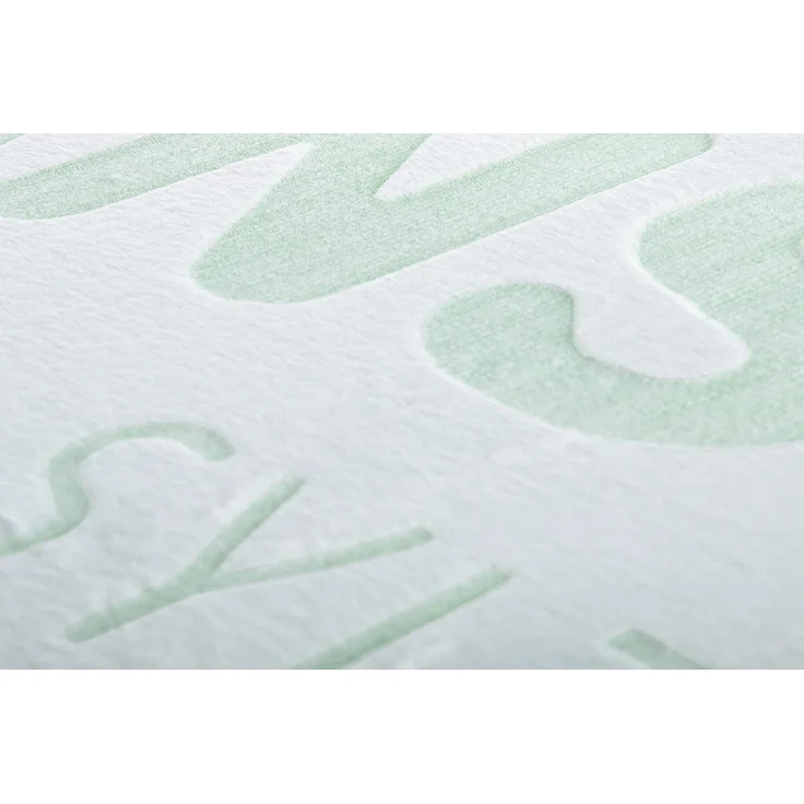 Sansibar 'Sylt' Wohndecke im Hochtief Design, Mikrofaserfleece offwhite / light green, 150x200 cm – Bild 6