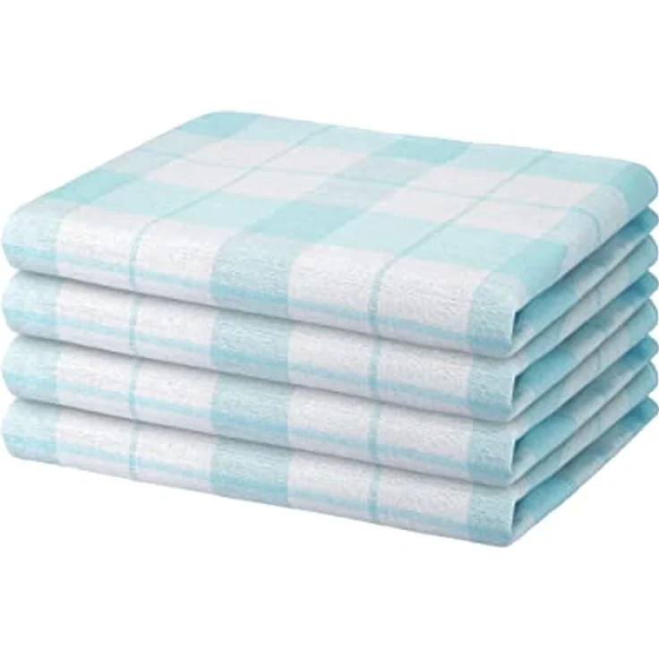Hometex Premium Textiles Geschirrtuch 4er Set Geschirrtücher Grubentücher, Aus 100% Baumwolle, 50 x 70 cm, Extra saugfähig und schnell trocknend – Bild 2
