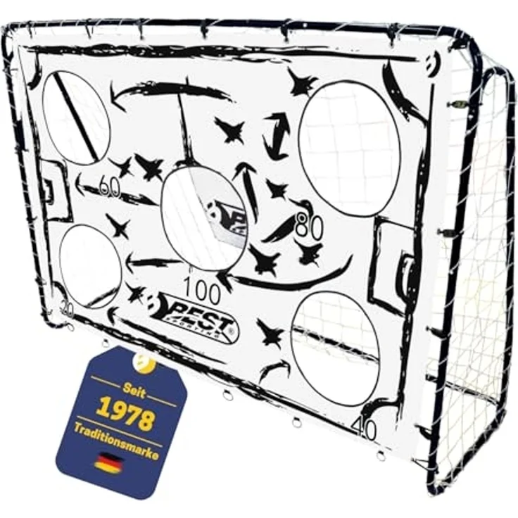 Best Sporting Fußballtor Fußballtor TAKTIK (Set, 4 St, inklusive Torwand, Ball und Ballpumpe) – Bild 1