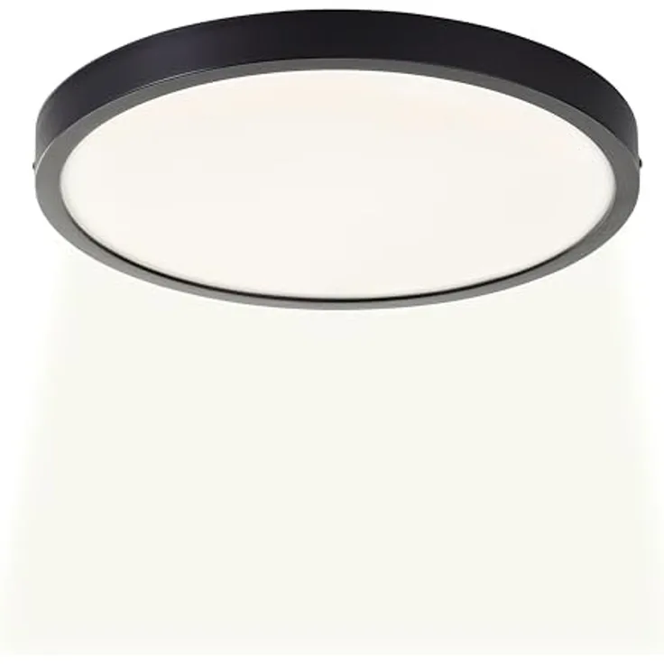 Brilliant LED Deckenleuchte Navara, LED fest integriert, Neutralweiß, Ø 37,5cm, Höhe 3 cm, 2900 lm, 4000 K, IP44