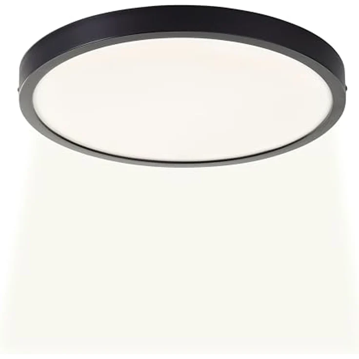 Brilliant LED Deckenleuchte Navara, LED fest integriert, Neutralweiß, Ø 37,5cm, Höhe 3 cm, 2900 lm, 4000 K, IP44 – Bild 1