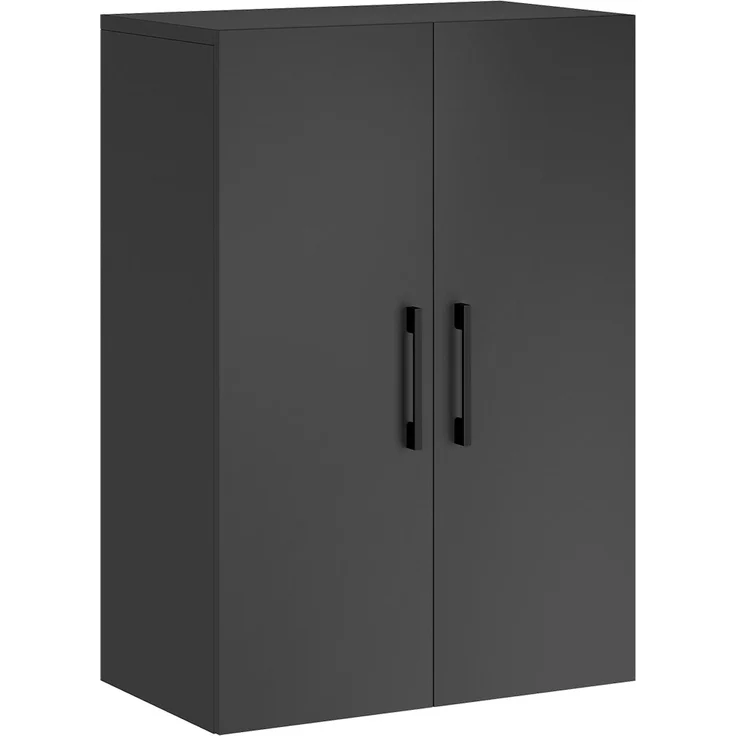 Bellamio 'Apol' Mehrzweckschrank, anthrazitschwarz, 88x33x60 cm, kleiner Aktenschrank mit 3 Fächern – Bild 9