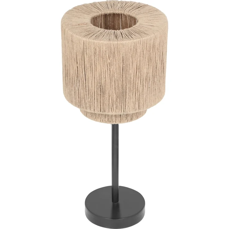 Große LED Tischleuchte aus Jute Natur im Boho Stil, Höhe 45cm – Bild 9