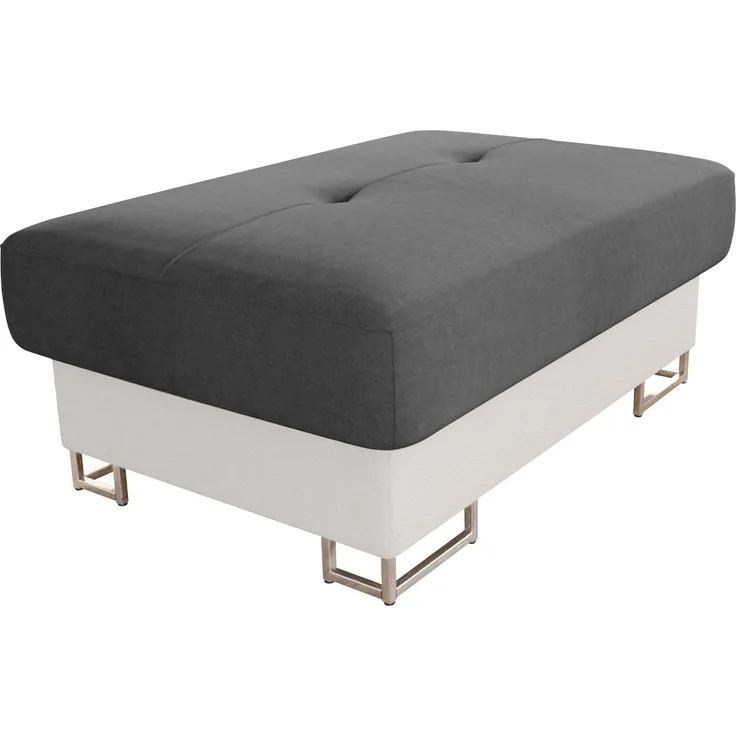 Polsterhocker Cotere (Farbe: Soft 017 + Uttario Velvet 2971)