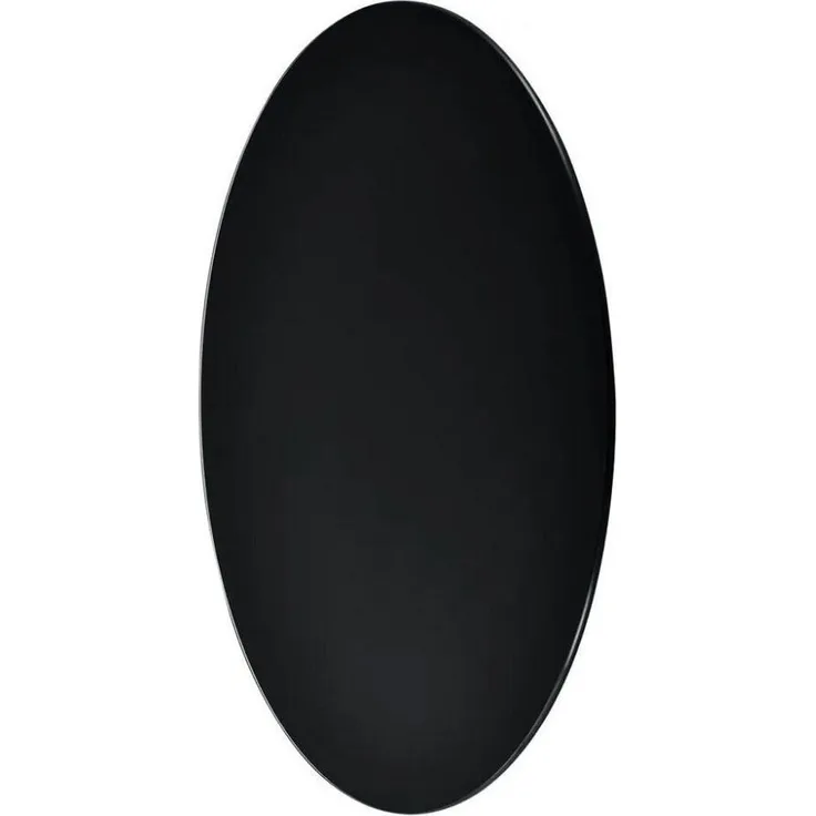 LebensWohnArt Tischplatte Glasplatte TERRY 80cm schwarz 8mm rund gehärtetes Glas